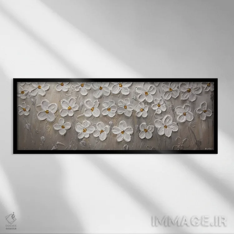 تابلو وقتی بهار میآید اثر اوسنات تزدک - نمای قابدار مشکی