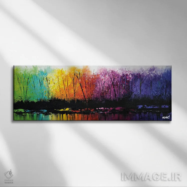 تابلو تغییر فصول اثر اوسنات تزدک - نمای روبهرو روی دیوار