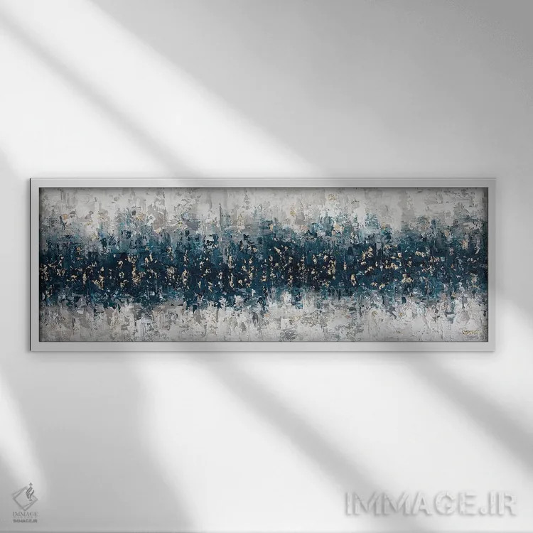 تابلو تاج اثر اوسنات تزدک - نمای قابدار سفید