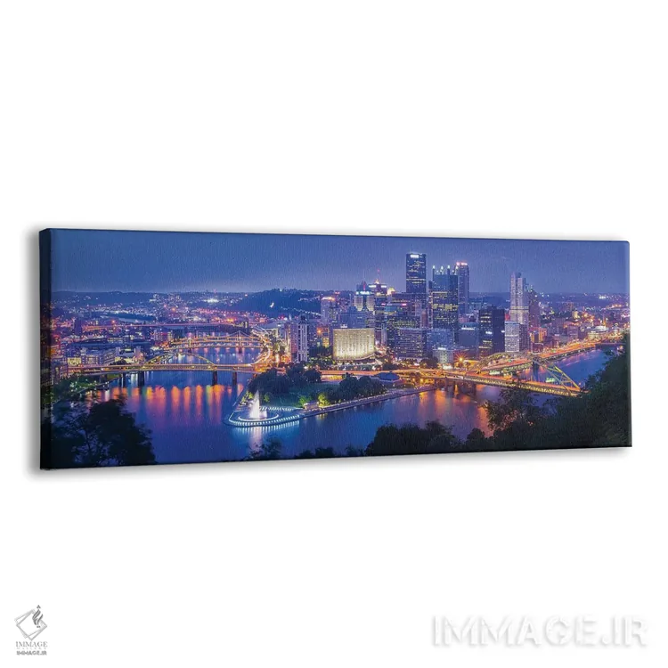 تابلو "شهر فولاد" اثر مایکل ژنگ - نمای پرسپکتیو محصول