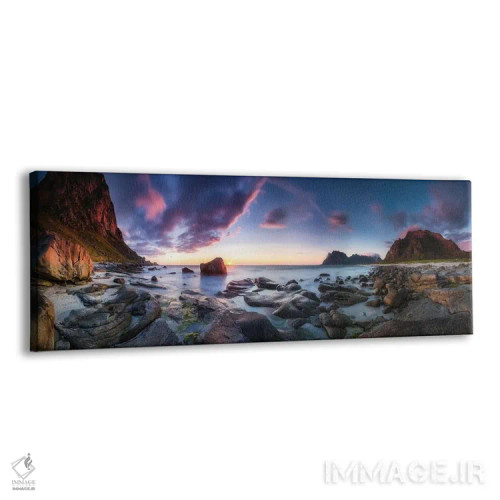 تابلو غروب اوتاکلیف (نام مکان در نروژ) اثر دکتر نیکلاس روئملت (عکاس طبیعت آلمانی) - نمای پرسپکتیو محصول