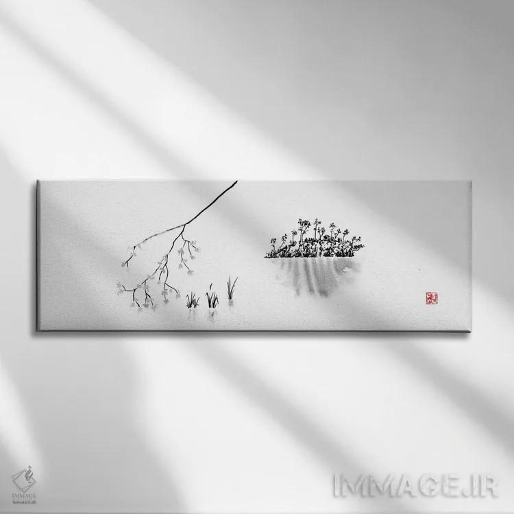 تابلو جزیره اثر پِشان - نمای روبهرو روی دیوار