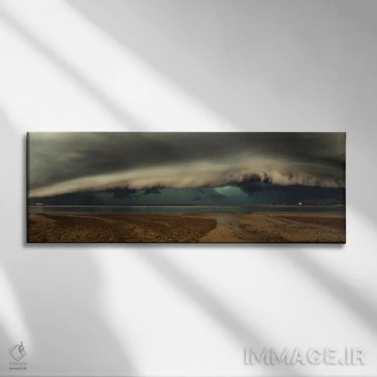 تابلو انتقام مادر طبیعت اثر مل براکاستون - نمای روبهرو روی دیوار