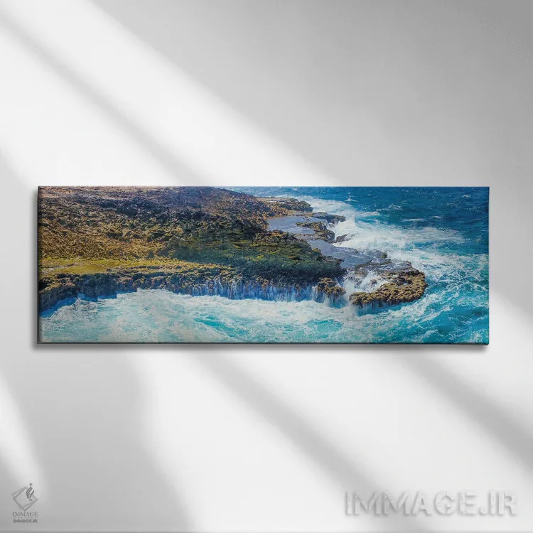 تابلو شستهشده (توسط آب) اثر مارک پائولدا - نمای روبهرو روی دیوار