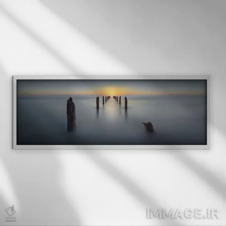 تابلو آخرین نور اثر نداو جوناس - نمای قابدار سفید