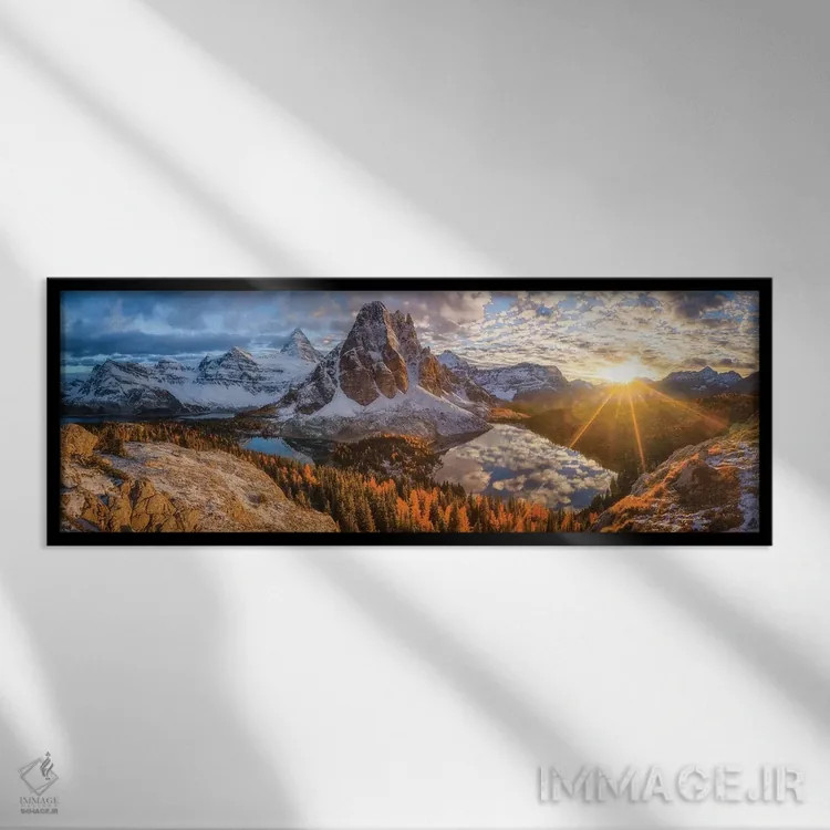 تابلو "بهشت روی زمین" اثر مایکل ژنگ - نمای قابدار مشکی