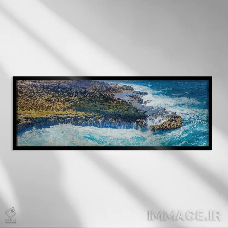 تابلو شستهشده (توسط آب) اثر مارک پائولدا - نمای قابدار مشکی