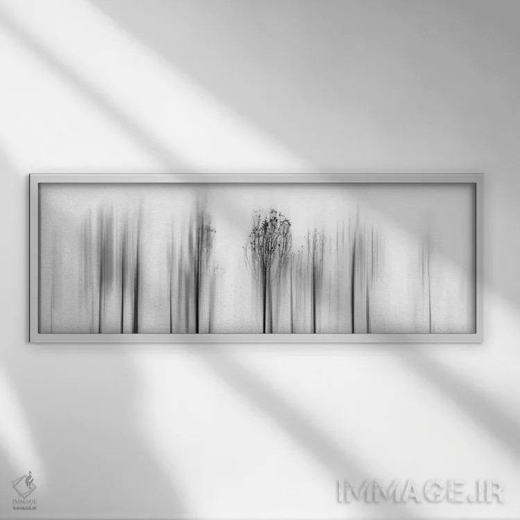 تابلو زمستان را پشت سر بگذار اثر پائولو آبرانتس - نمای قابدار سفید