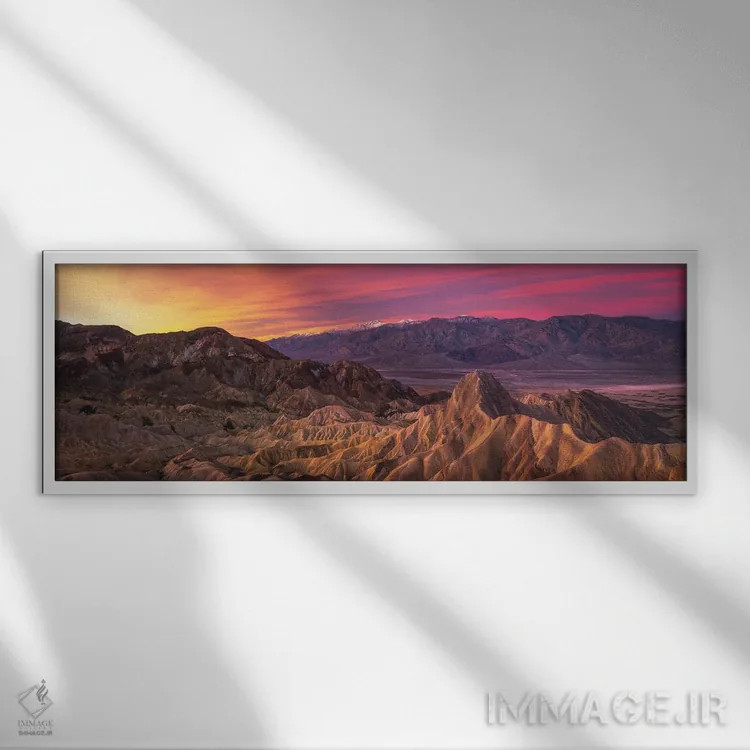 تابلو کمربند طلوع خورشید اثر پیتر کسکن - نمای قابدار سفید