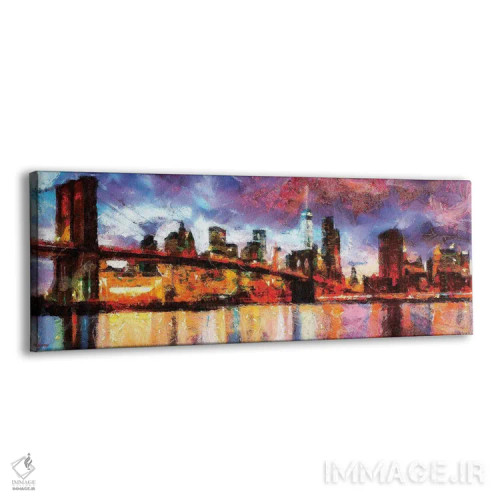 تابلو نیویورک رنگی اثر پی.دی. مورنو - نمای پرسپکتیو محصول