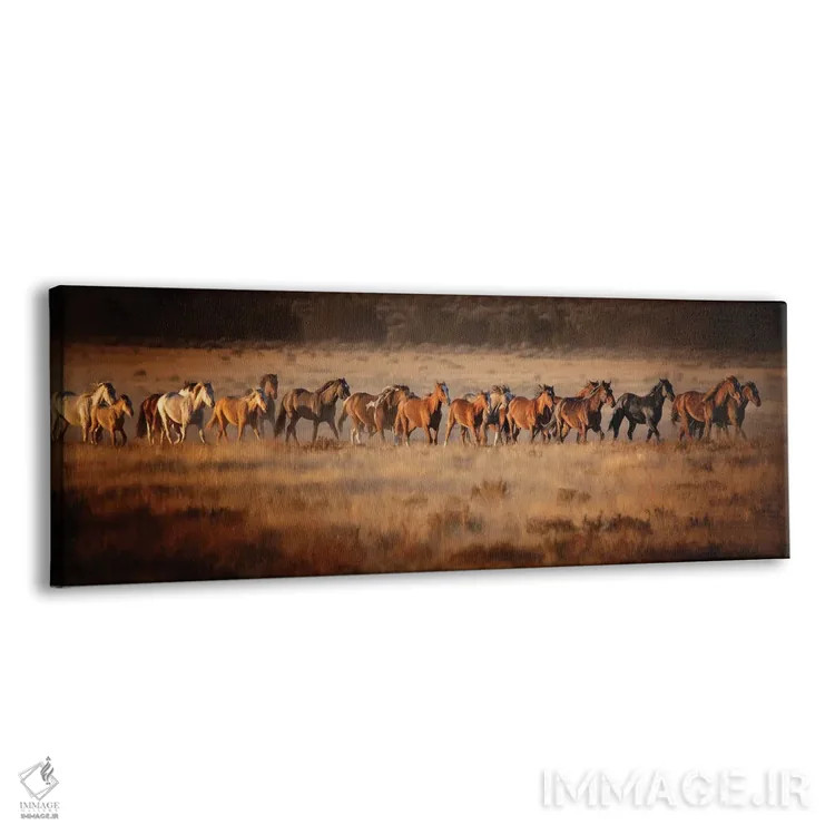 تابلو دویدن اسب VII اثر پیاچ برچت - نمای پرسپکتیو محصول