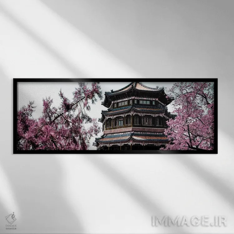 تابلو بهار صورتی I اثر فیلیپ هوگونار - نمای قابدار مشکی