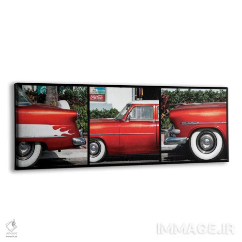 تابلو "فورد قرمز کلاسیک" اثر فیلیپ هوگونار - نمای پرسپکتیو محصول