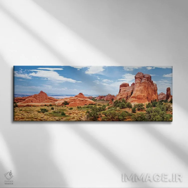 تابلو formations سنگی، پارک ملی آرچز، مواب، یوتا، ایالات متحده اثر فیلیپ هوگونار - نمای روبهرو روی دیوار