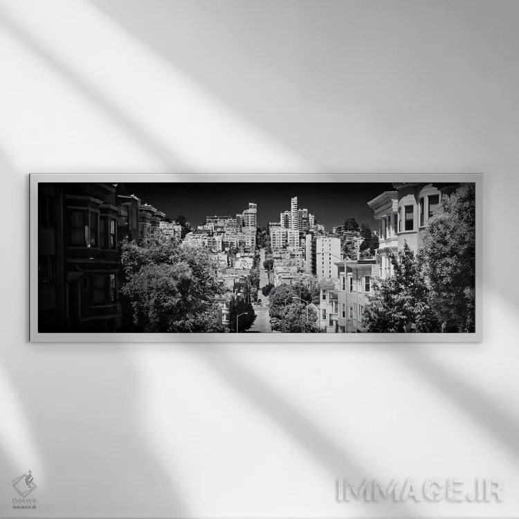 تابلو "سان فرانسیسکو" اثر فیلیپ هوگونار - نمای قابدار سفید