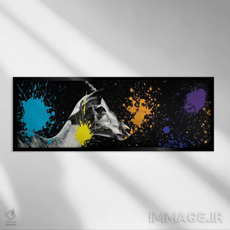 تابلو "پرتره آنتلوپ VI" اثر فیلیپ هوگونار - نمای قابدار مشکی