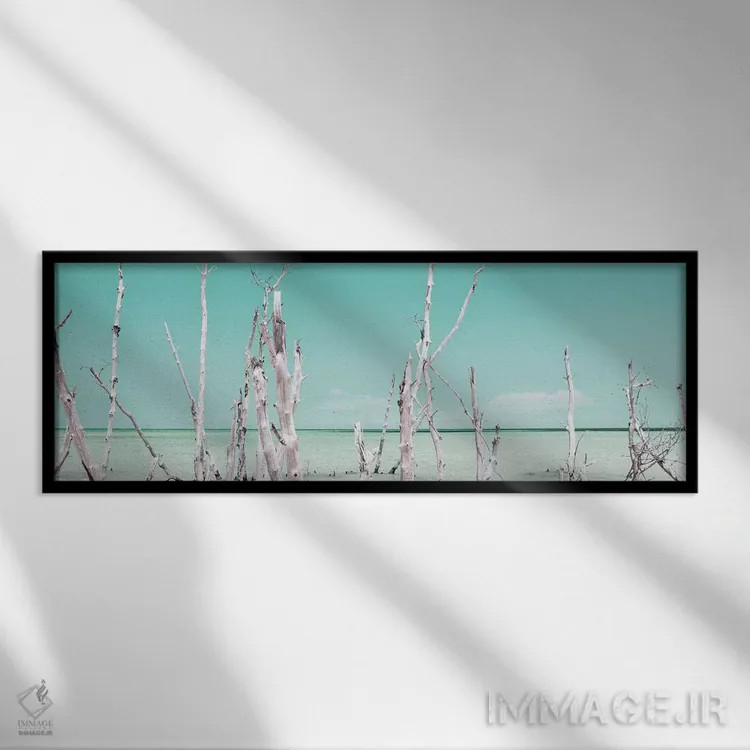 تابلو "طبیعت وحشی اقیانوس" اثر فیلیپ هوگونار - نمای قابدار مشکی