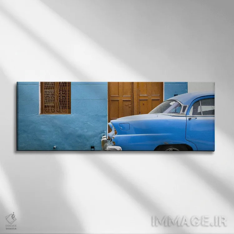 تابلو "خیابان آبی هاوانا" اثر فیلیپ هوگونار - نمای روبهرو روی دیوار