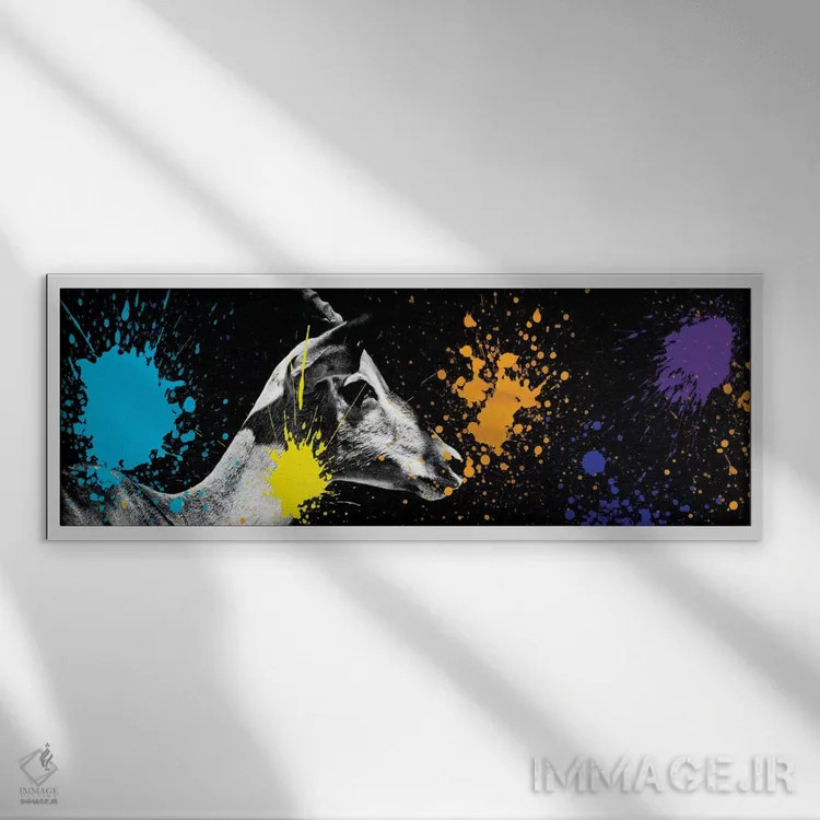 تابلو "پرتره آنتلوپ VI" اثر فیلیپ هوگونار - نمای قابدار سفید