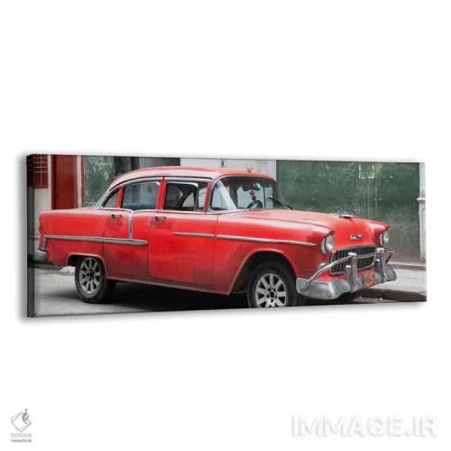 تابلو "شورلت قرمز" اثر فیلیپ هوگونار - نمای پرسپکتیو محصول
