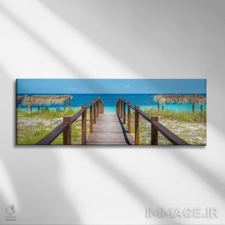 تابلو "راه به سمت ساحل" اثر فیلیپ هوگونار - نمای روبهرو روی دیوار