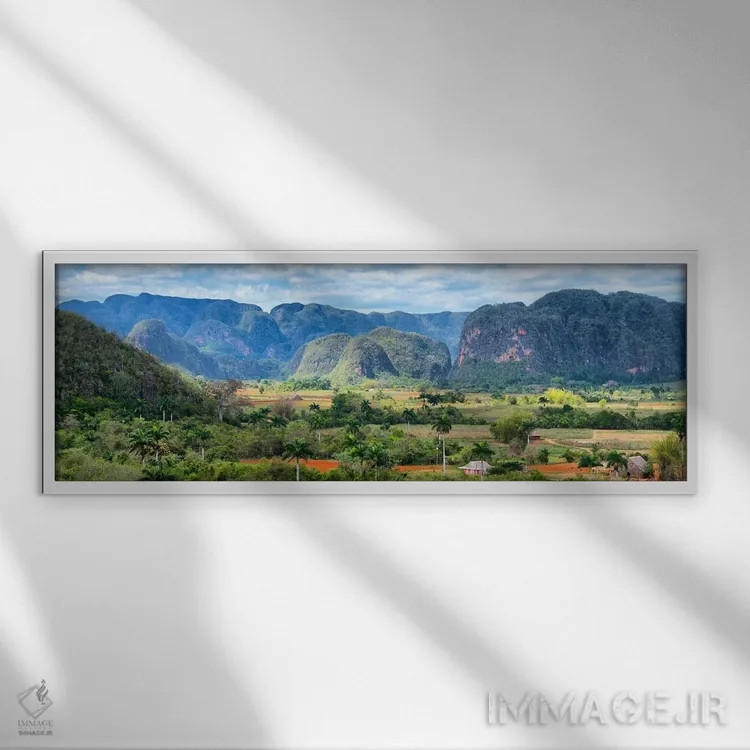 تابلو "دره وینالیس" اثر فیلیپ هوگونار - نمای قابدار سفید