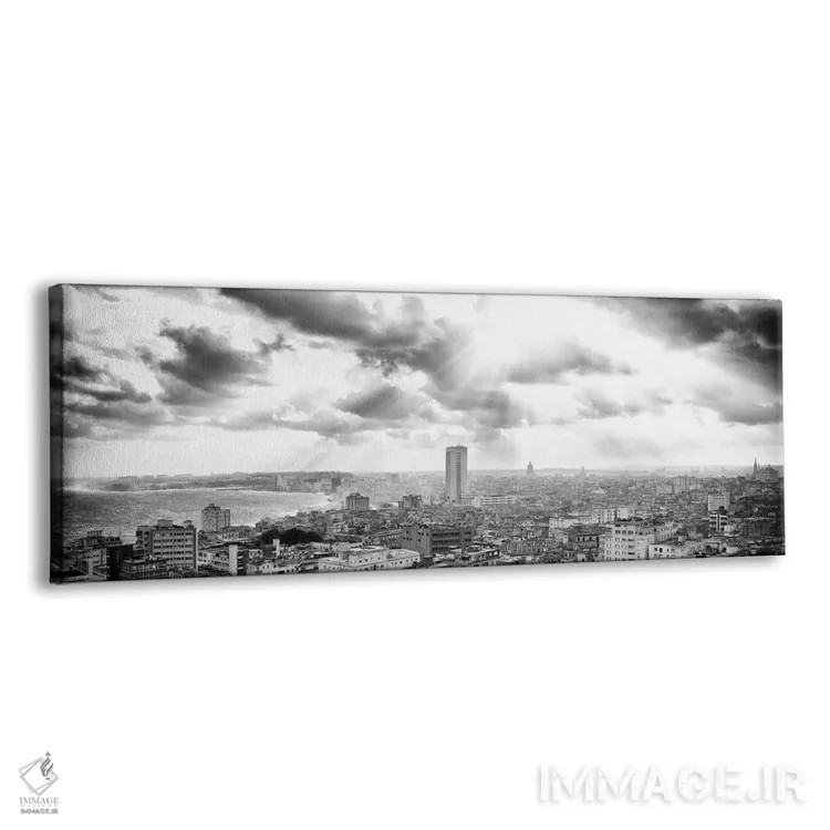 تابلو "اشعههای نور بر هاوانا به سیاه و سفید" اثر فیلیپ هوگونار - نمای پرسپکتیو محصول