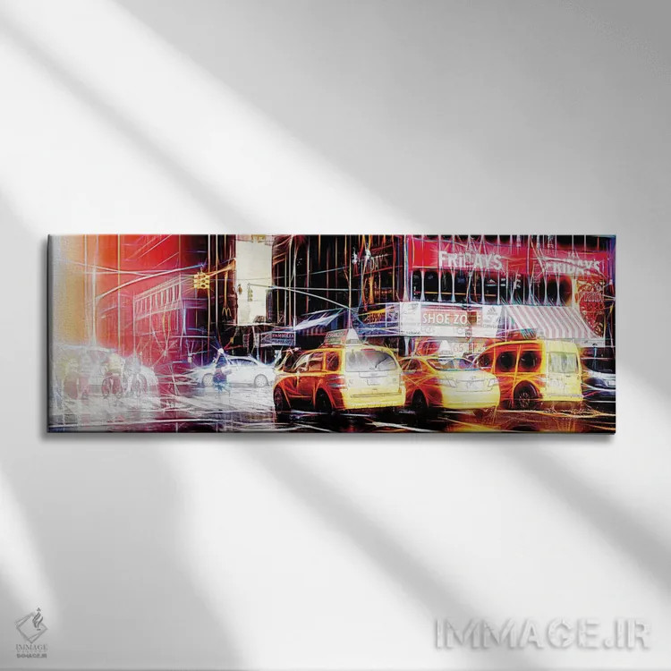 تابلو "بازتاب نور" اثر فیلیپ هوگونار - نمای روبهرو روی دیوار