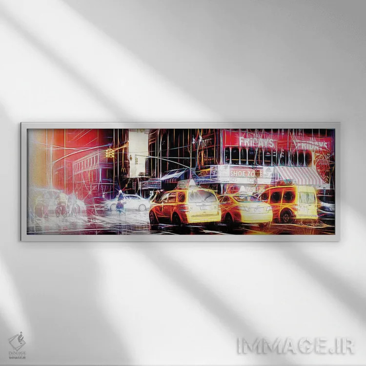 تابلو "بازتاب نور" اثر فیلیپ هوگونار - نمای قابدار سفید