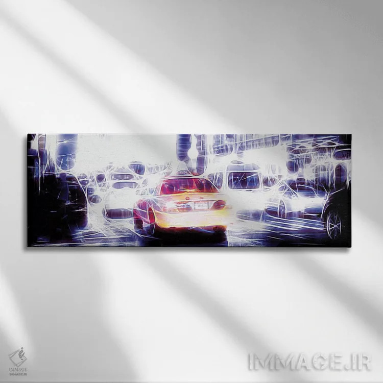 تابلو "تاکسی کَب II" اثر فیلیپ هوگونار - نمای روبهرو روی دیوار