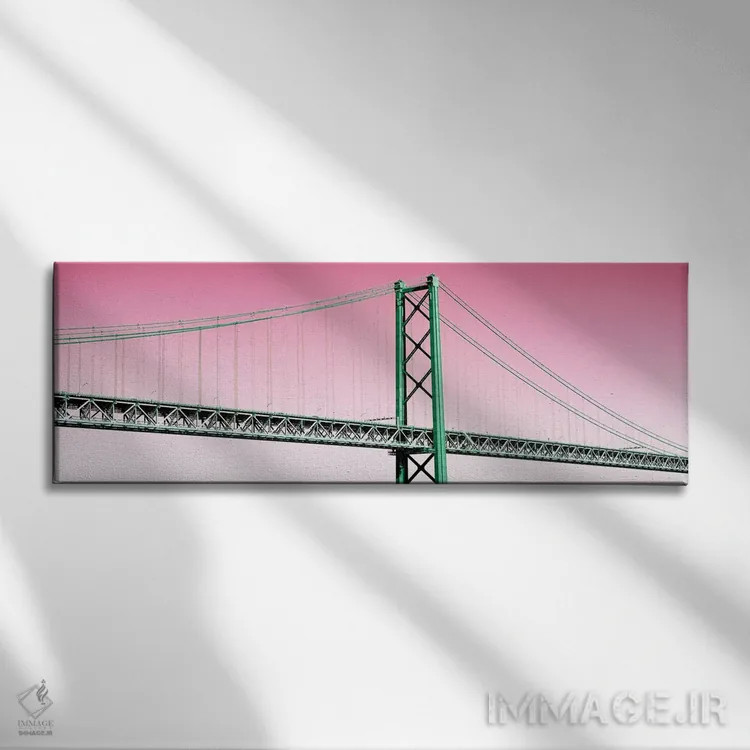 تابلو "پل لیسبون پاپ آرت II" اثر فیلیپ هوگونار - نمای روبهرو روی دیوار