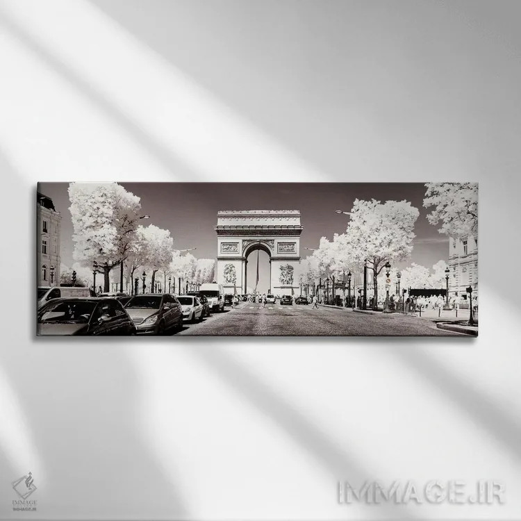 تابلو "شانزه لیزه" اثر فیلیپ هوگونار - نمای روبهرو روی دیوار