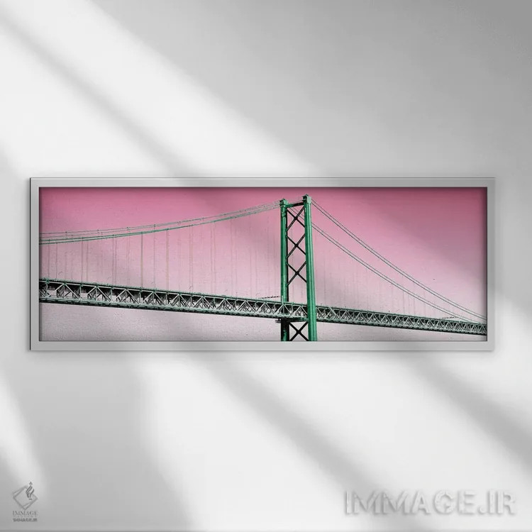 تابلو "پل لیسبون پاپ آرت II" اثر فیلیپ هوگونار - نمای قابدار سفید