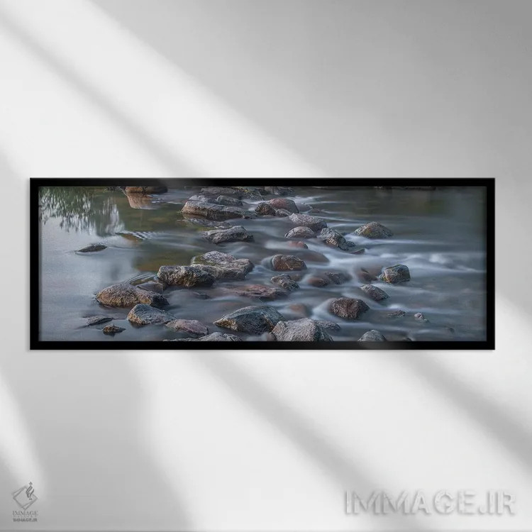 تابلو Minnesota, Itasca State Park I" - "ایالات متحده، مینهسوتا، پارک ایالتی ایتاسکا I" اثر پیتر هاوکینز - نمای قابدار مشکی