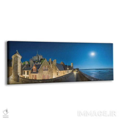 تابلو دیوار پردهای مون سن میشل اثر فیلیپ منگوئن - نمای پرسپکتیو محصول