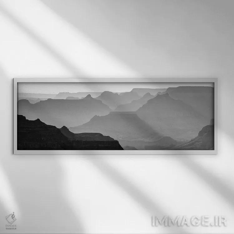 تابلو Arizona, Grand Canyon National Park South Rim II" - "ایالات متحده، آریزونا، پارک ملی گرند کانیون، حاشیه جنوبی II" اثر پیتر هاوکینز - نمای قابدار سفید