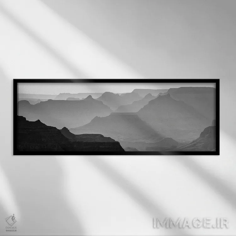 تابلو Arizona, Grand Canyon National Park South Rim II" - "ایالات متحده، آریزونا، پارک ملی گرند کانیون، حاشیه جنوبی II" اثر پیتر هاوکینز - نمای قابدار مشکی