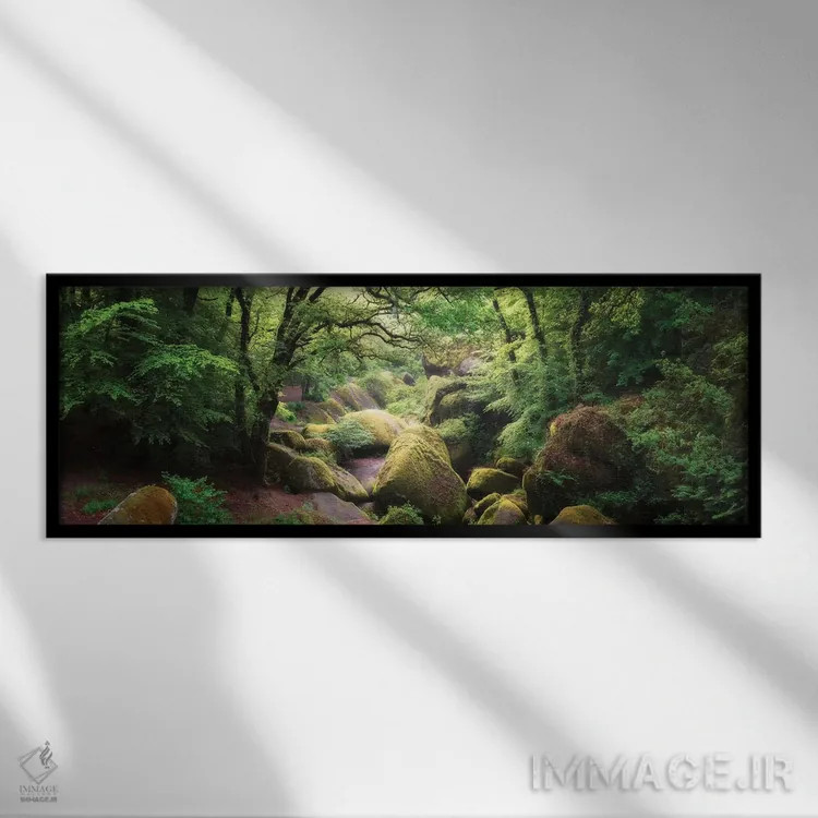 تابلو هرجومرج هولگوات در برتاین (فرانسه) اثر فیلیپ منگوئن - نمای قابدار مشکی