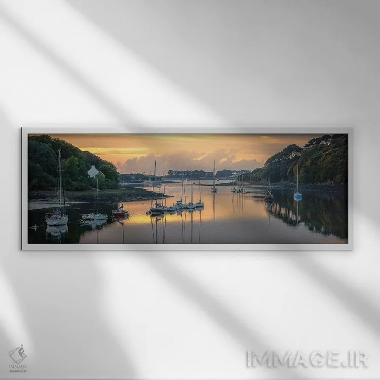 تابلو "بریتان، لابر ورک" اثر فیلیپ منگوئن - نمای قابدار سفید