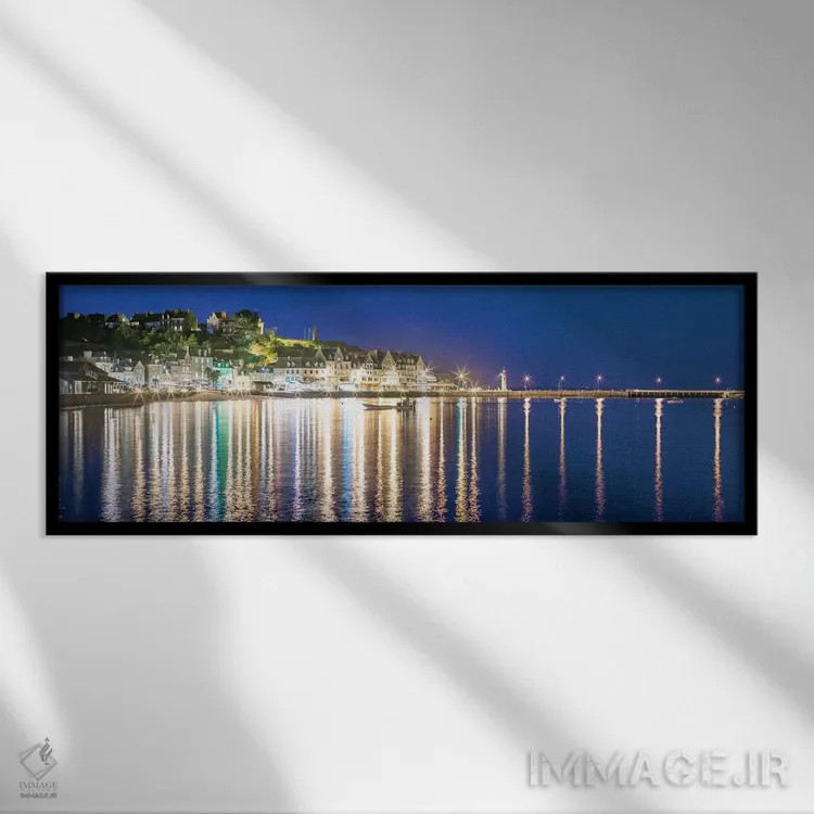 تابلو "کانکال در شب" اثر فیلیپ منگوئن - نمای قابدار مشکی