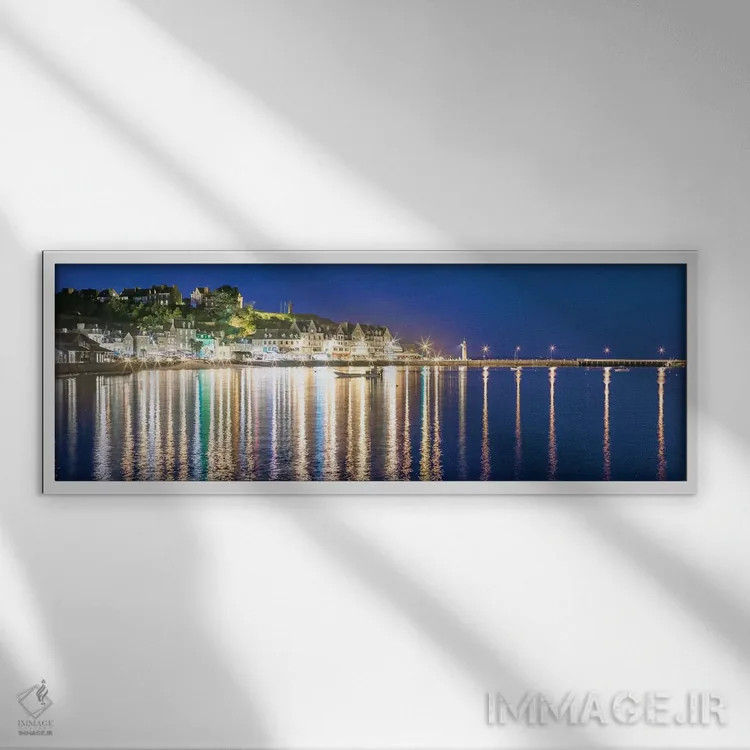 تابلو "کانکال در شب" اثر فیلیپ منگوئن - نمای قابدار سفید