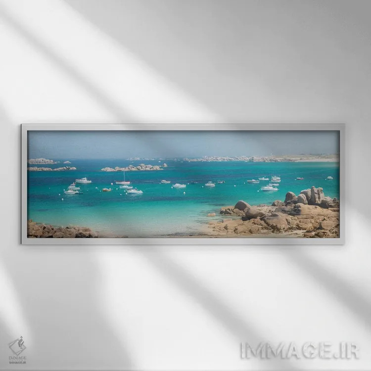 تابلو "بریگنوگان بریتانی" اثر فیلیپ منگوئن - نمای قابدار سفید