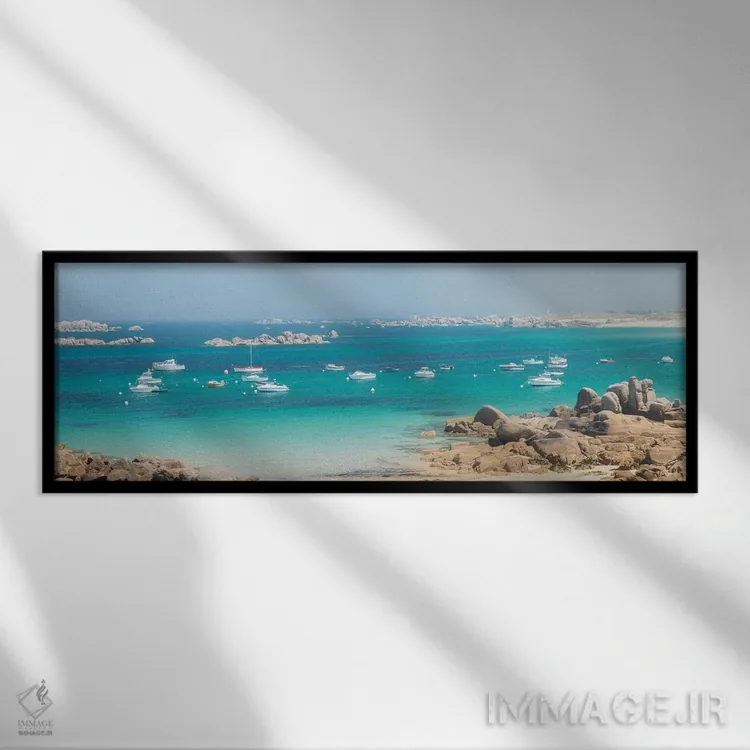 تابلو "بریگنوگان بریتانی" اثر فیلیپ منگوئن - نمای قابدار مشکی