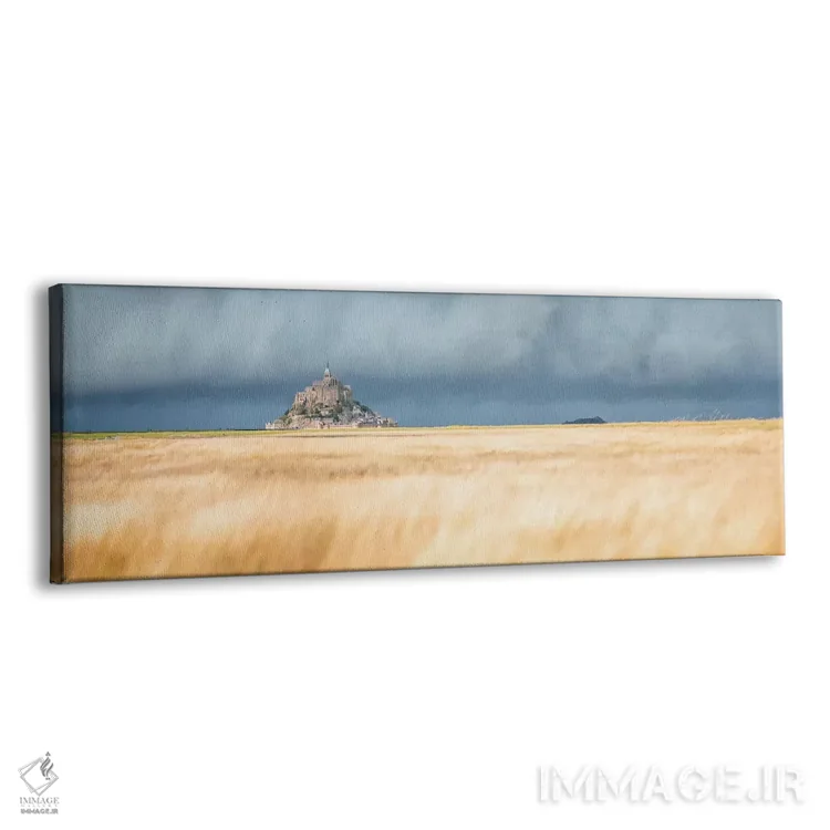 تابلو پانورامیک مونت سن میشل اثر فیلیپ منگوئن - نمای پرسپکتیو محصول