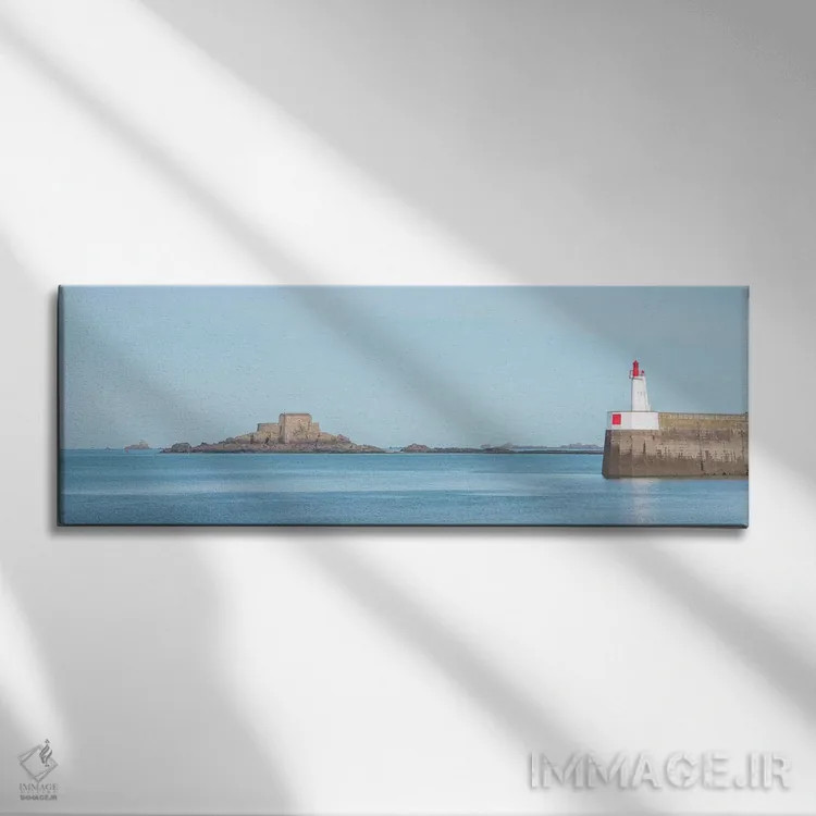 تابلو پانورامیک سن مالو دو اثر فیلیپ منگوئن - نمای روبهرو روی دیوار