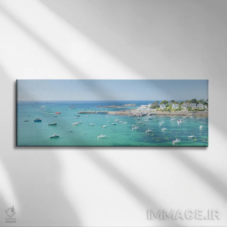 تابلو Panoramic,پورتسال در بریتانی، نمای پانوراما (فرانسه) اثر فیلیپ منگوئن - نمای روبهرو روی دیوار