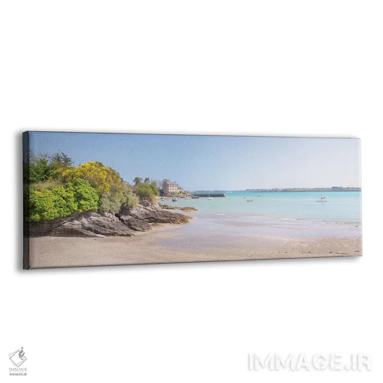 تابلو Chatelet Beach Panoramic,نمای پانورامای ساحل شاتله، سن ژاکو دو لا مر (فرانسه) اثر فیلیپ منگوئن - نمای پرسپکتیو محصول