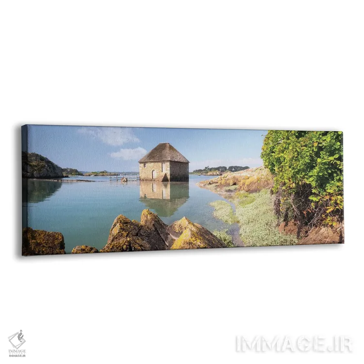 تابلو آسیاب دریایی قدیمی در جزیره بره در برتانی اثر فیلیپ منگوئن - نمای پرسپکتیو محصول