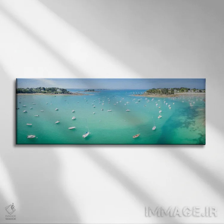 تابلو خلیج سبز برتانی در سنت بریاک اثر فیلیپ منگوئن - نمای روبهرو روی دیوار