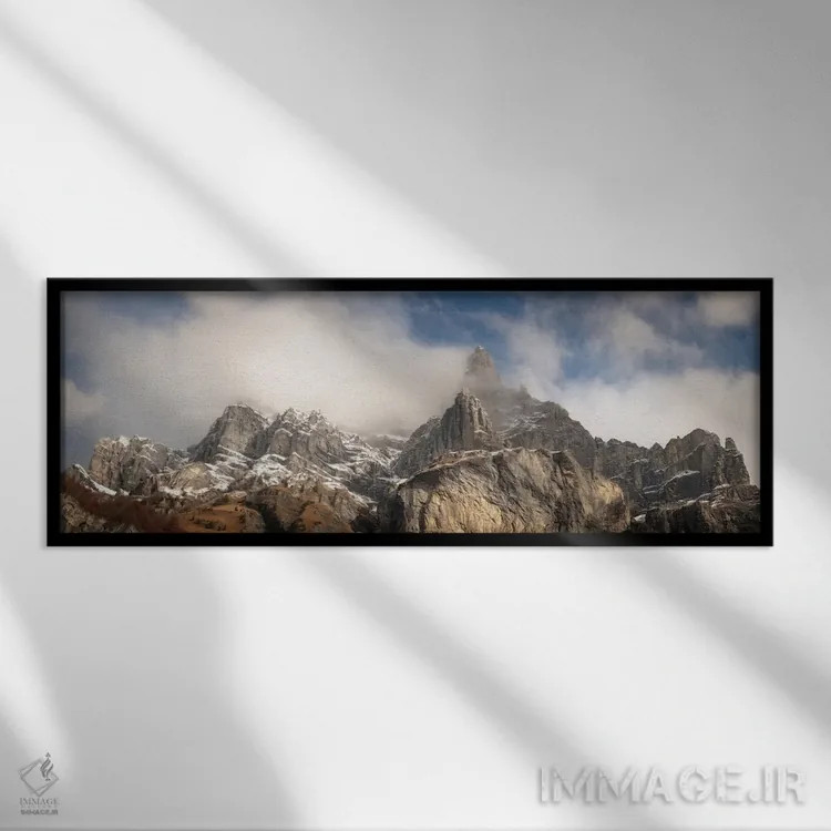 تابلو جواهر آلپ اثر فیلیپ منگوئن - نمای قابدار مشکی